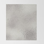 Simply Metallic in Silver Throw Blanket Gallery Image 2
