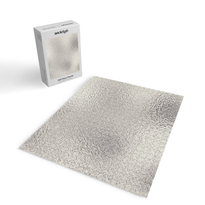 Simply Metallic in Silver Jigsaw Puzzle Gallery Image 2