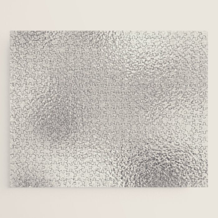 Simply Metallic in Silver Jigsaw Puzzle Gallery Image 1