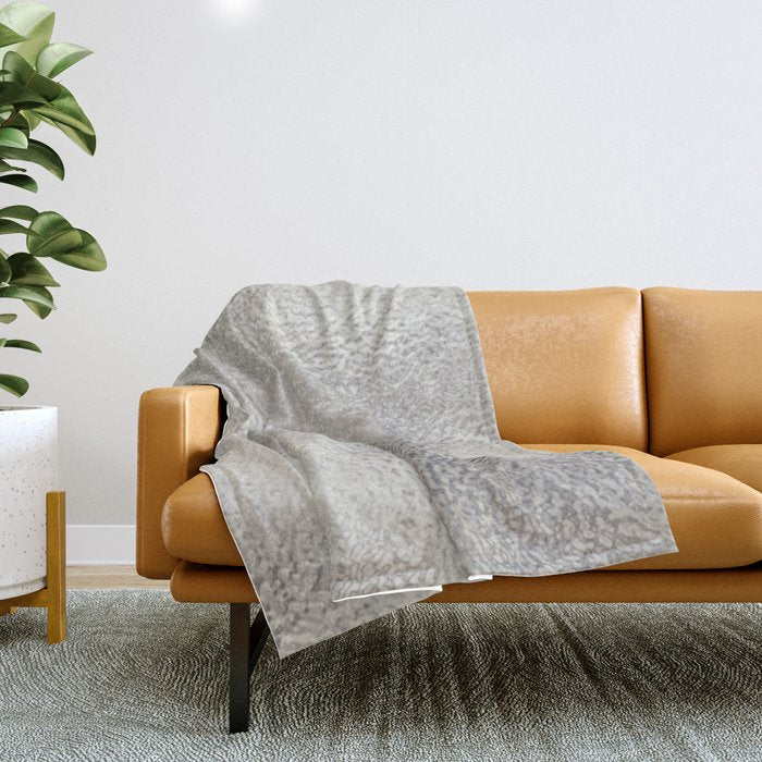 Simply Metallic in Silver Throw Blanket Gallery Image 1