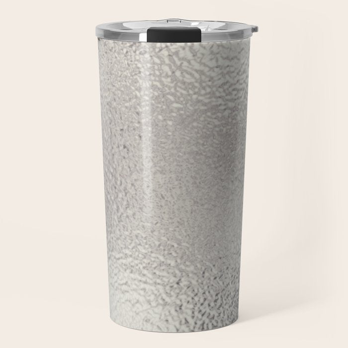 Simply Metallic in Silver Travel Mug Gallery Image 1