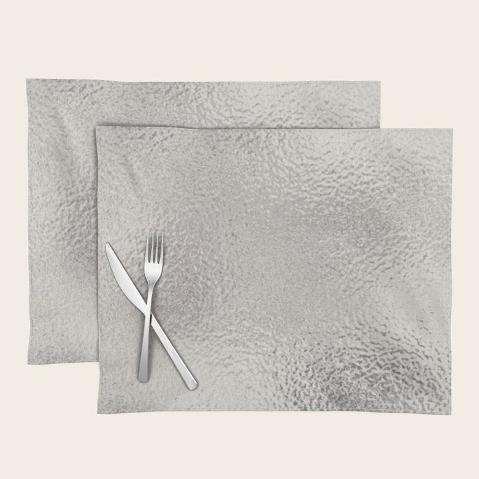 Simply Metallic in Silver Placemat Gallery Image 1