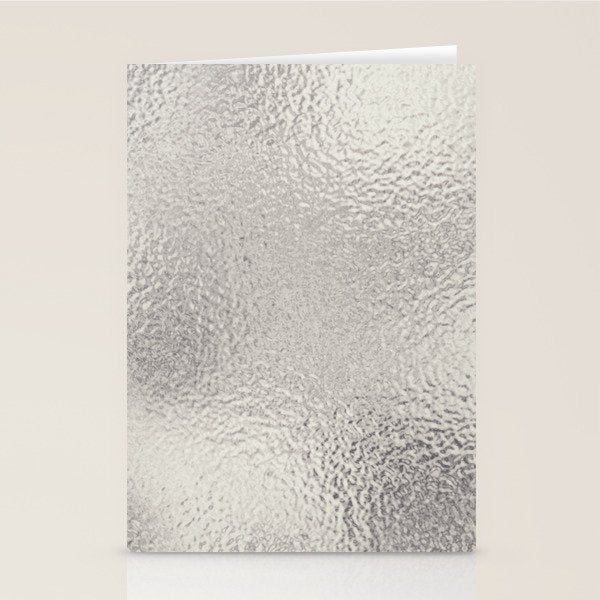 Simply Metallic in Silver Stationery Card Gallery Image 1