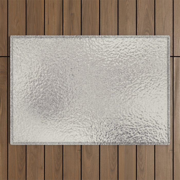 Simply Metallic in Silver Outdoor Rug Gallery Image 1