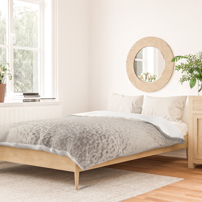 Simply Metallic in Silver Duvet Cover Gallery Image 2