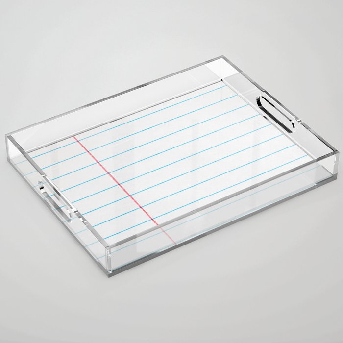 lined paper Acrylic Tray Gallery Image 1