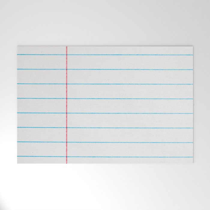 lined paper Welcome Mat Gallery Image 1