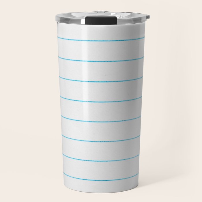 lined paper Travel Mug Gallery Image 1