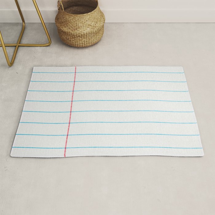 lined paper Rug Gallery Image 1