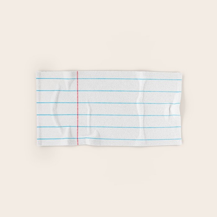 lined paper Bath Towel Gallery Image 1