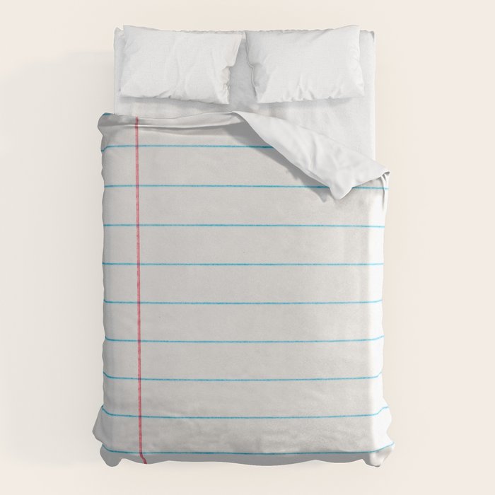 lined paper Duvet Cover Gallery Image 6