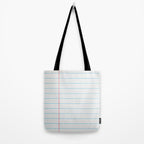 lined paper Tote Bag Gallery Image 2