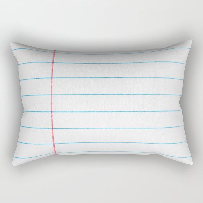 lined paper Rectangular Pillow Gallery Image 2