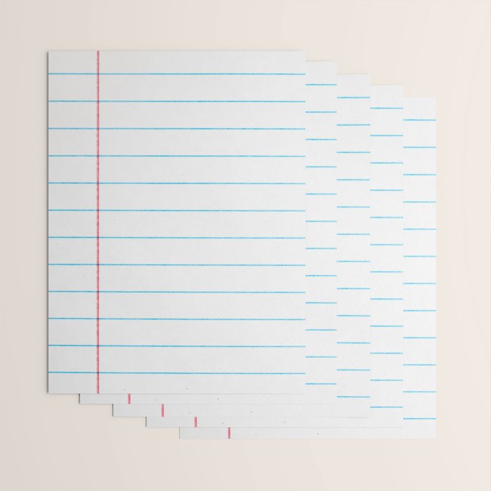 lined paper Wrapping Paper Gallery Image 3