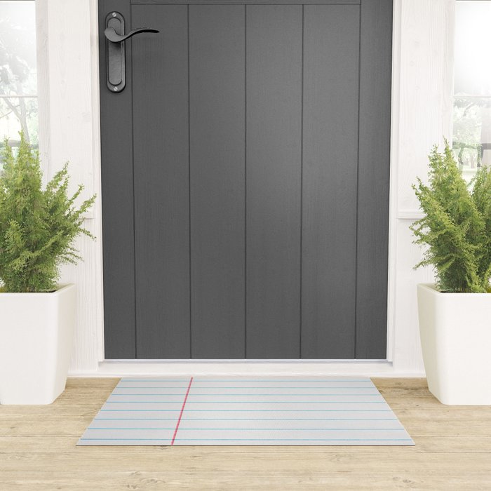 lined paper Welcome Mat Gallery Image 3