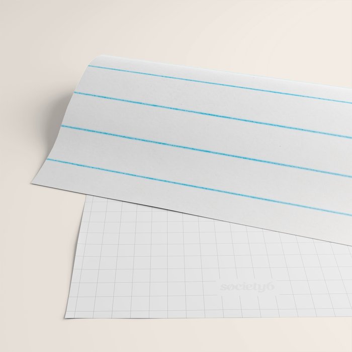 lined paper Wrapping Paper Gallery Image 2