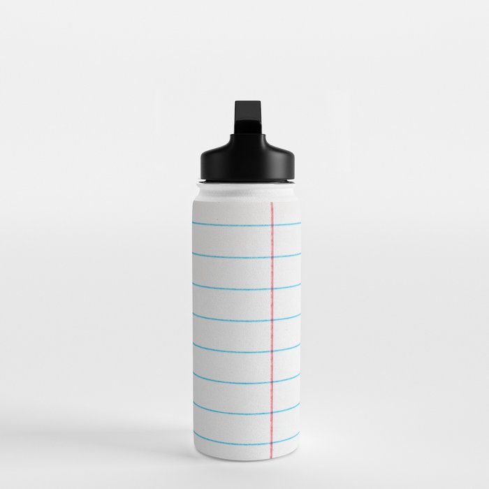 lined paper Water Bottle Gallery Image 3