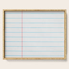 lined paper Serving Tray Gallery Image 1