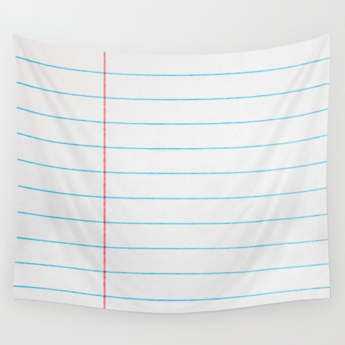 lined paper Wall Tapestry Gallery Image 4