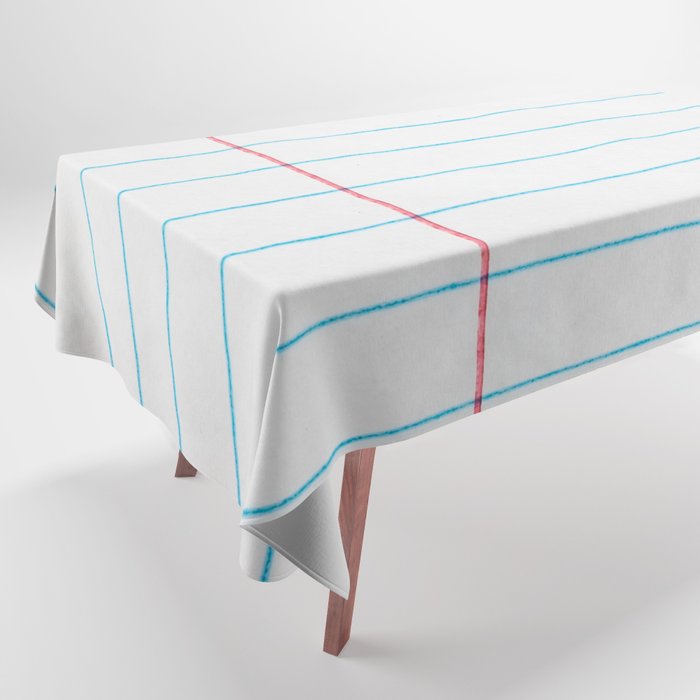 lined paper Tablecloth Gallery Image 1