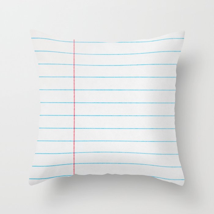 lined paper Throw Pillow Gallery Image 6