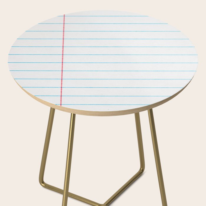 lined paper Side Table Gallery Image 2