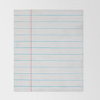 lined paper Throw Blanket Gallery Image 2