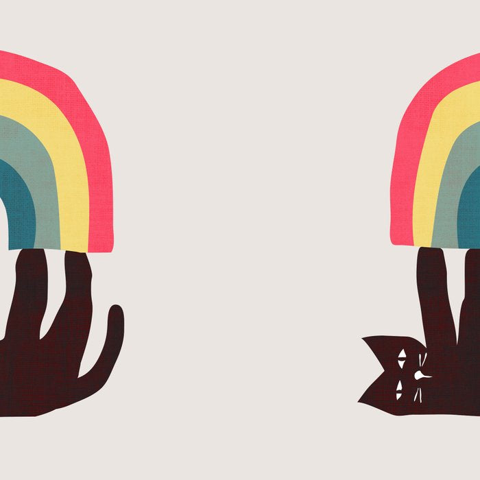 Cat with rainbow Coffee Mug Gallery Image 2