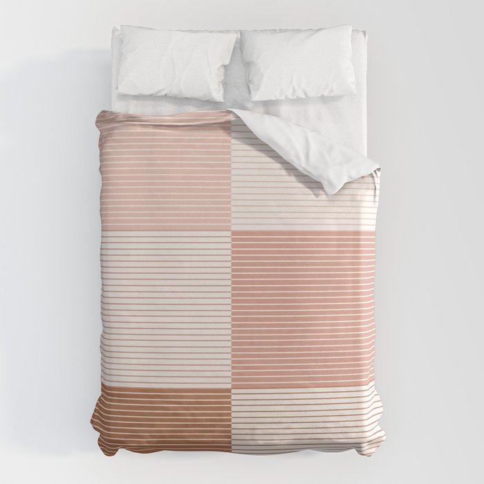 Color Block Line Pattern V Duvet Cover Gallery Image 6