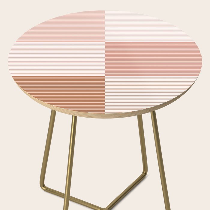 Color Block Line Pattern V Side Table Gallery Image 2