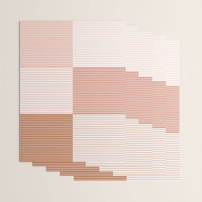 Color Block Line Pattern V Wrapping Paper Gallery Image 3