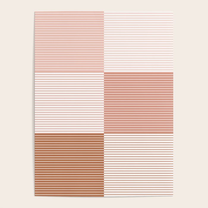 Color Block Line Pattern V Poster Gallery Image 4