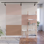 Color Block Line Pattern V Wall Mural Gallery Image 1