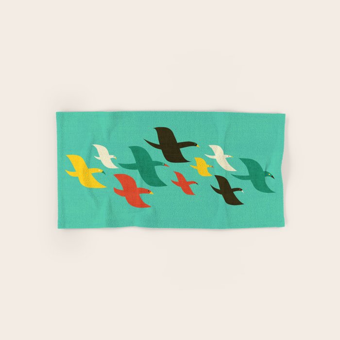 Birds are flying Bath Towel Gallery Image 1