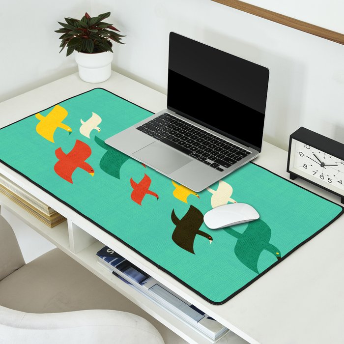Birds are flying Desk Mat Gallery Image 2