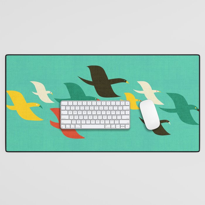Birds are flying Desk Mat Gallery Image 1