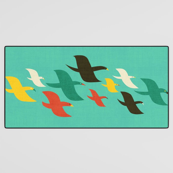 Birds are flying Desk Mat Gallery Image 3