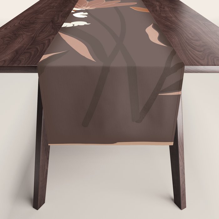 Floral Mocha 1 Table Runner Gallery Image 1
