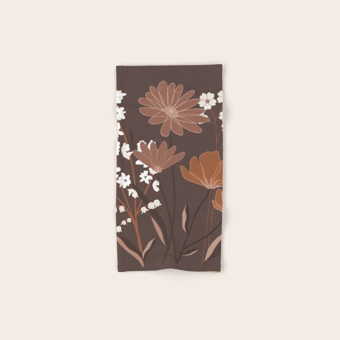 Floral Mocha 1 Bath Towel Gallery Image 1