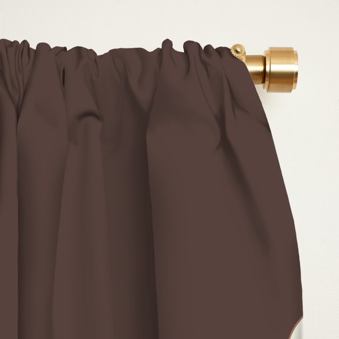 Floral Mocha 1 Window Curtain Gallery Image 2
