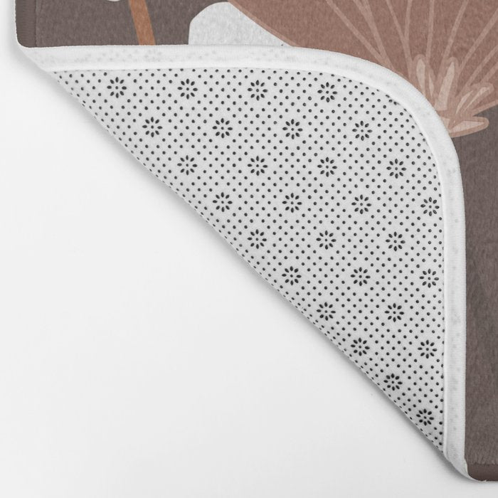 Floral Mocha 1 Bath Mat Gallery Image 2