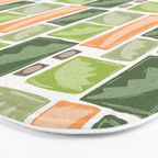 Palm Tree Block Print . Palm Springs Edit Bath Mat Gallery Image 3