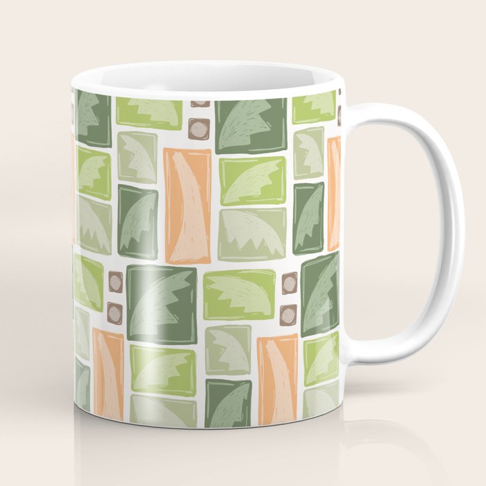 Palm Tree Block Print . Palm Springs Edit Coffee Mug Gallery Image 1