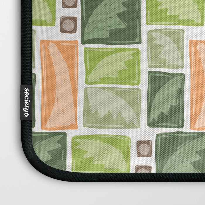 Palm Tree Block Print . Palm Springs Edit Laptop Sleeve Gallery Image 3