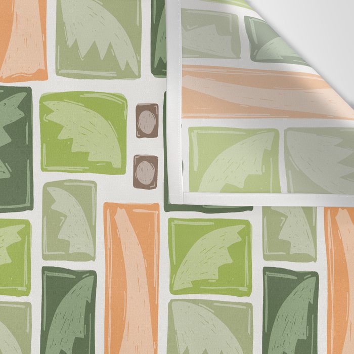 Palm Tree Block Print . Palm Springs Edit Wall Tapestry Gallery Image 3