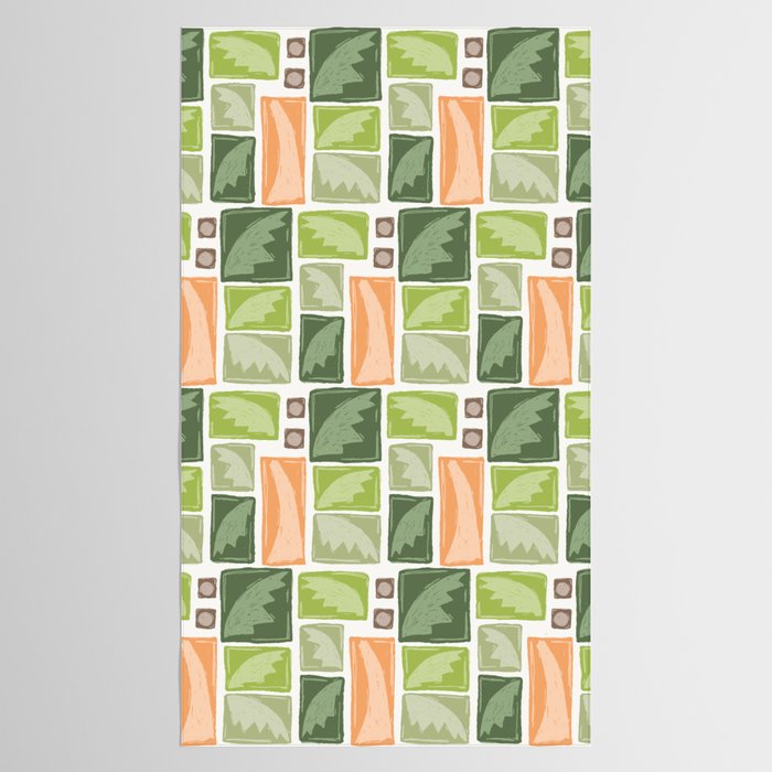 Palm Tree Block Print . Palm Springs Edit Tablecloth Gallery Image 2