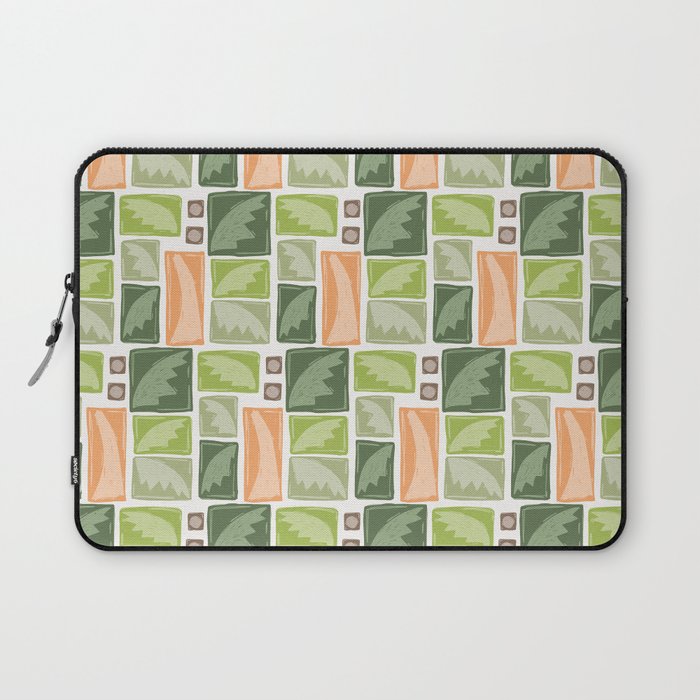 Palm Tree Block Print . Palm Springs Edit Laptop Sleeve Gallery Image 1