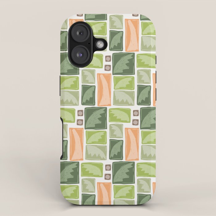 Palm Tree Block Print . Palm Springs Edit iPhone Case Gallery Image 1