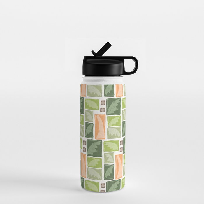 Palm Tree Block Print . Palm Springs Edit Water Bottle Gallery Image 1