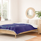 She Believed - Navy & Turquoise Palette Duvet Cover Gallery Image 2